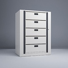 Rotary File-Legal-1 Starter-5 Tier-Drawers Render Small