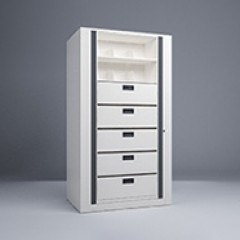Rotary File-Legal-1 Starter-7 Tier-Drawers Render Small