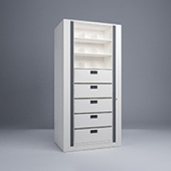 Rotary File-Legal-1 Starter-8 Tier-Drawers Render Small