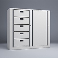 Rotary File-Letter-1 Starter-1 Adder-5 Tier-Drawers-Render Small