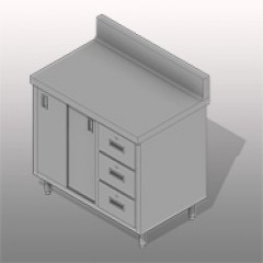 SSG Cabinet Doors Drawers SST 362435 Backsplash Small