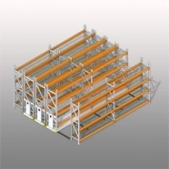 Industrial Pallet Rack High Density Shelving