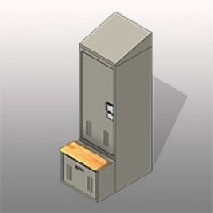 SSG Locker Personal Storage PCS Bench Small