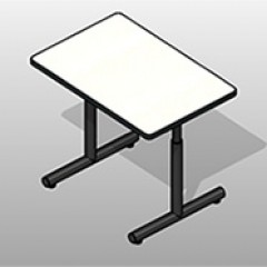 SSG Table Freestanding Educational LAM Adjustable 2436 AH Small