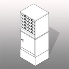 SSG Taser Storage Locker PCS 252262 Riser 1 Door Small