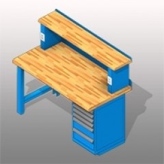 SSG Workbench Cabinet PCS 603034 Wood Small