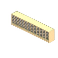 Zip Sized Closed Back Sort Module - 12 Columns - 18" Sorting Height w/ 3" Riser