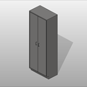 2 Door Stainless Steel Storage Cabinets 5 Adjustable Shelves Small