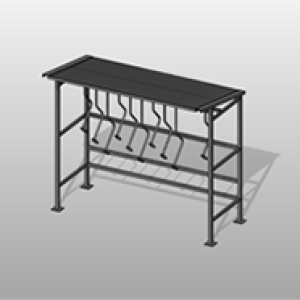 Compact Steel Bike Shelter File Small