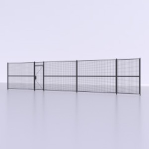 PCS 1 Sided Wire Partition Wall Hinged Door sRend
