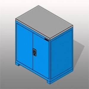 SSG Cabinet Heavy Duty Doors PCS 36x24x38 Solid 1 Shelf Small