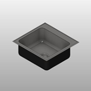 Stainless Steel Single Bowl Drop Sink Ledge Small