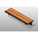 SSG Bench Restraint Wall Mounted Wood Composite 48x14 Large