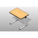 SSG Desk Administration Adjustable Painted Steel 24x36 Large