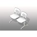 SSG Seat Tandem Lounge Armrests PPL 2 Chairs Large